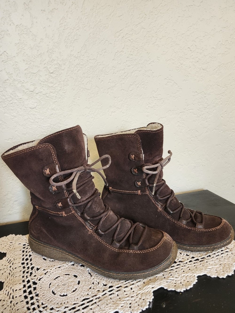 Timberland Reykir Ghillie Brown Suede Lace-Up Winter Boot 8